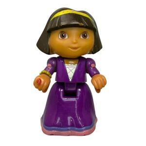 Dora The Explorer Purple Princess Dress Mega Bloks 3" Mini Action Figure Toy